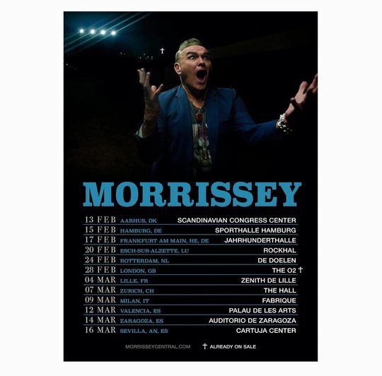 Discover Morrissey Tour 2026 Poster