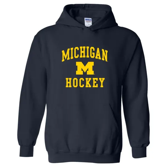 Discover Michigan Arch Logo University Hoodie - Navy