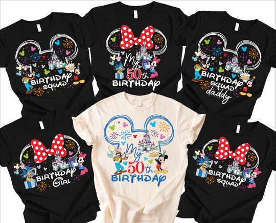 Discover Disney Birthday Girl and Boy Shirt, Disney Birthday Family Shirt, Disney Trip 2026, Disney Birthday Squad Shirt,