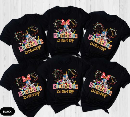 Discover Custom Disney Birthday Crew Shirt, Disney Birthday Shirt, Disney Birthday Group Shirts, Disney Birthday Squad Shirt, Birthday Crew Disney