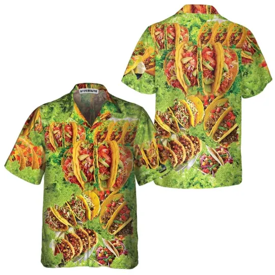 Discover More Tacos Please Hawaiian Shirt Funny Taco Shirt For