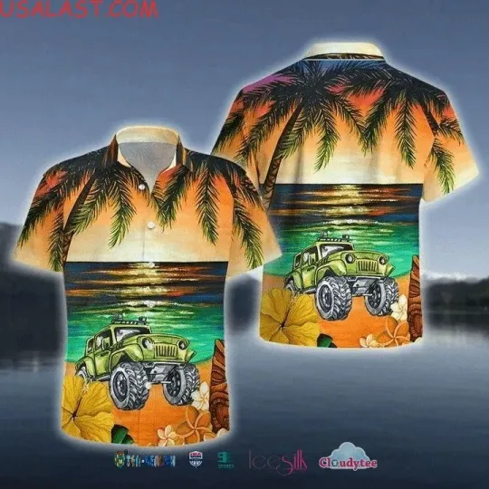Discover Jeep On Beach Summer Vacation Unisex Hawaiian Shirts