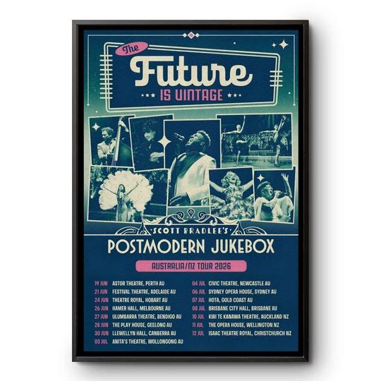 Discover Scott Bradlees Postmodern Jukebox Tour 2026 Vintage Concert Poster Print