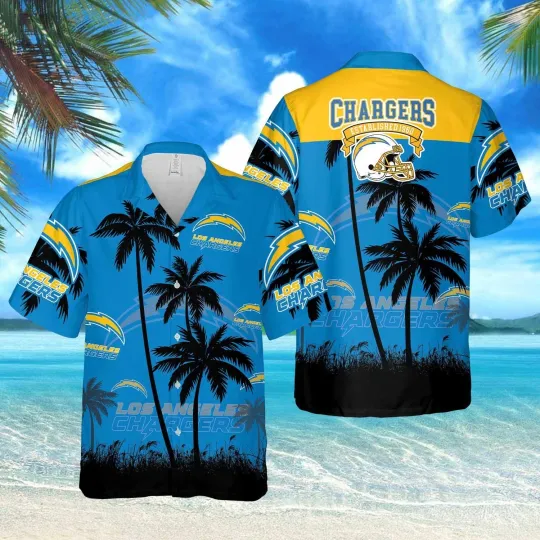 Discover Los Angeles Football Chargerss Team Hawaiian Shirt Short Sleeve