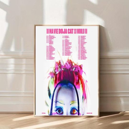 Discover Doja Cat Ma Vie Tour World Tour 2026 Poster