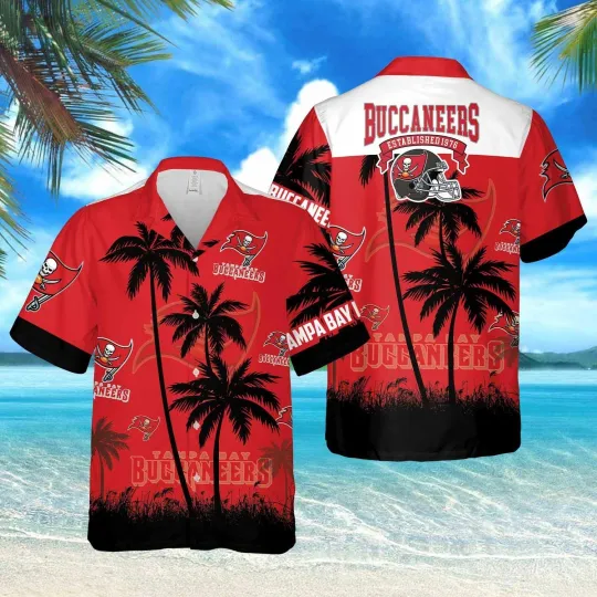 Discover Tampa Bay Football Buccaneerss Team Hawaiian Shirt Short Sleeve