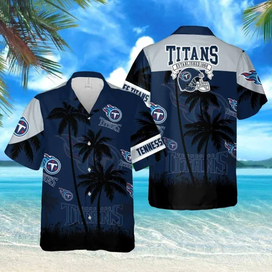 Discover Tennessee Football Titanss Team Hawaiian Shirt Short Sleeve Adult