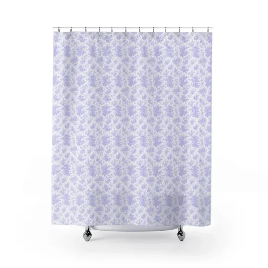 Discover Lavender Tie Dye Pattern Shower Curtain