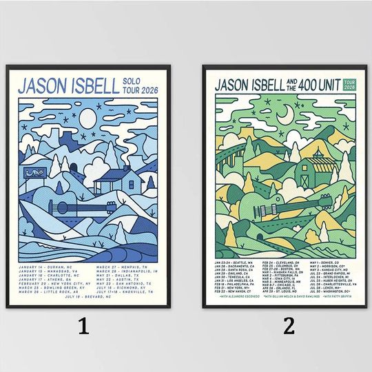 Discover Jason Isbell's 2026 tour Poster