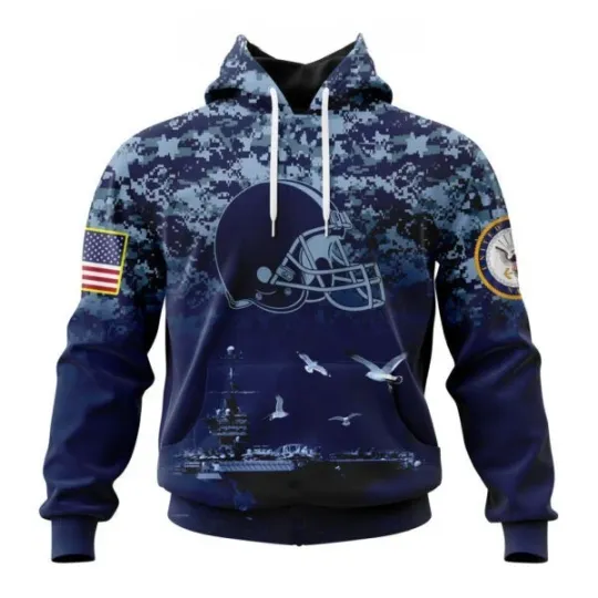 Cleveland Football Team Brownss | Honor US Navy Veterans Hoodies