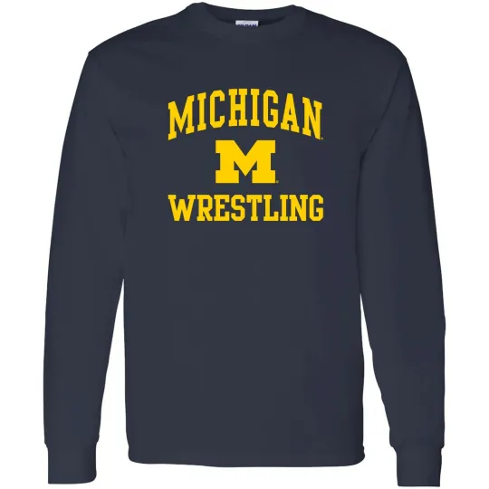 Michigan Wolverines Arch Logo Wrestling Sweatshirt