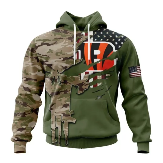 Discover Cincinnati Football Team Bengalss | Special Camo Design For Veterans Day