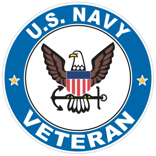 Discover U.S. Navy Veteran Bumper Sticker Military Vinyl Soldier Decal 5"