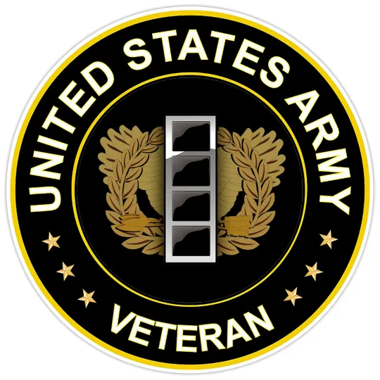 Discover United States Army Veteran Bumper Sticker Military Vinyl Soldier Decal 5"