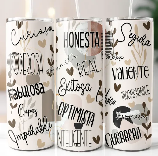 Discover Inspirational Tumbler 20oz Double Insulated Stainless Steel W Clear Lid/Straw