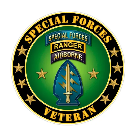Special Forces Ranger Veteran Bumper Sticker