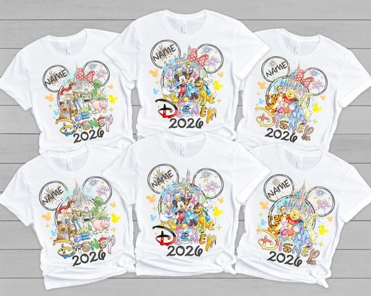 Discover Custom Disney Trip 2026 Shirt, Disney Family Shirts, Mickey and Friends Shirt, Disney Family Matching Shirt, Magical Castle Shirt Sweatshirt