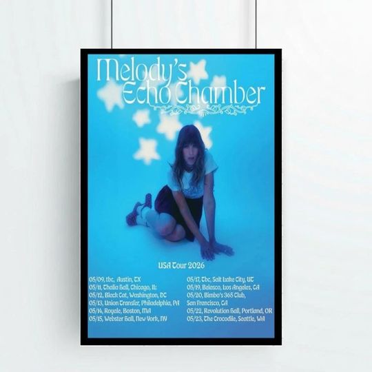 Discover Melodys Echo Chamber USA Tour 2026 Poster
