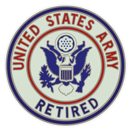 Discover U.S. Army Retired Bumper Sticker