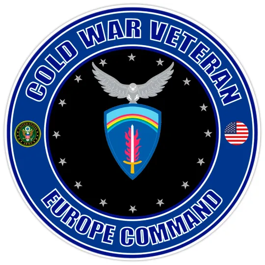 Cold War Veteran Europe Command Bumper Sticker