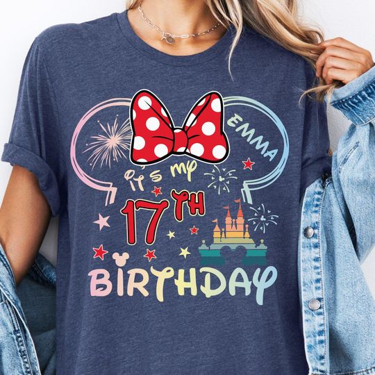 Discover Custom Minnie Birthday Girl Shirt, Disneyland It's My Birthday Tee, Disney Birthday Trip T-shirt, Magic Kingdom Sweatshirt, WDW 2026 Hoodie