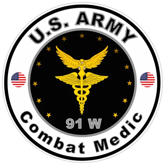 United States Army Combat Medic Bumper Sticker