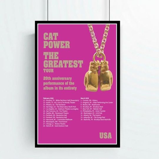 Discover Cat Power The Greatest Tour USA 2026 Poster