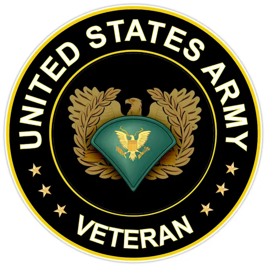 Discover United States Army Veteran Bumper Sticker