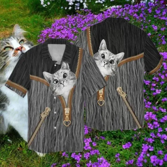 Discover Cute Cats Hawaiian Shirt