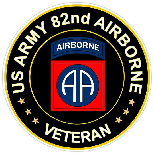 US Army 82nd Airborne Veteran Bumper Sticker
