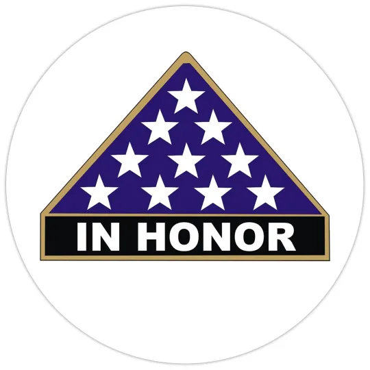 Discover In Honor Military Vinyl Bumper Sticker