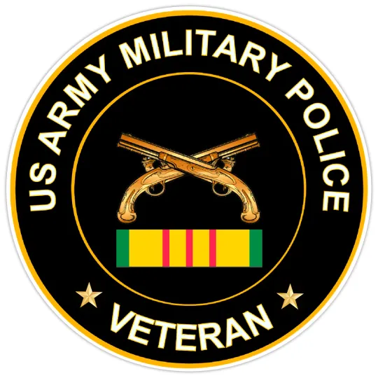 US Army Military Police Veteran Bumper Sticker