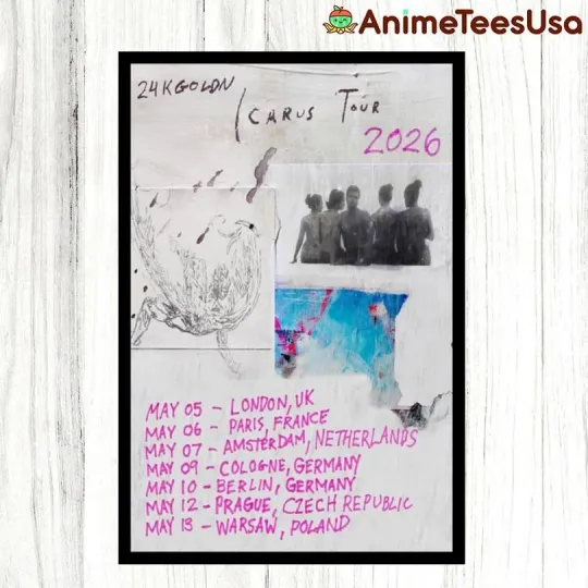 Discover 24kgoldn Icarus Tour May 2026 Poster Home Decor, Wall Art, Fan Gift