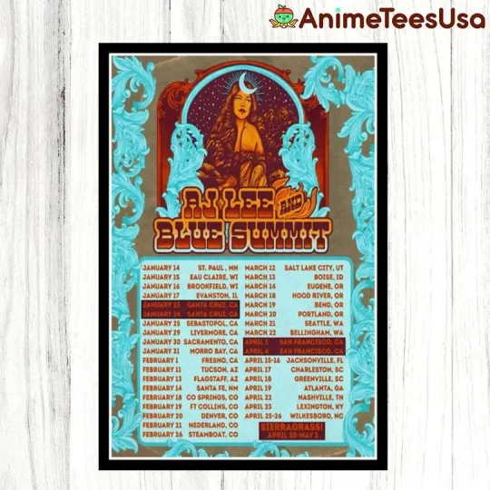 Discover AJ Lee And Blue Summit Tour 2026 Poster Home Decor, Wall Art, Fan Gift