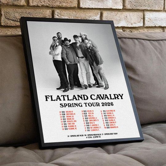 Discover Flatland Cavalry Spring Tour 2026 Poster | No framed