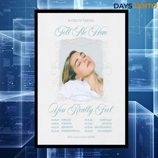 Discover Katelyn Tarver Going On A Headline Tour 2026 Poster Home Decor, Wall Art