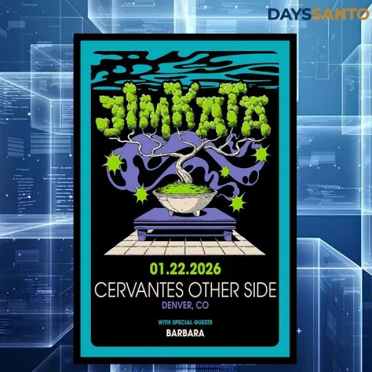 Discover Jimkata Denver 2026 Tour Poster Home Decor, Wall Art, No Frame, Fan Gift