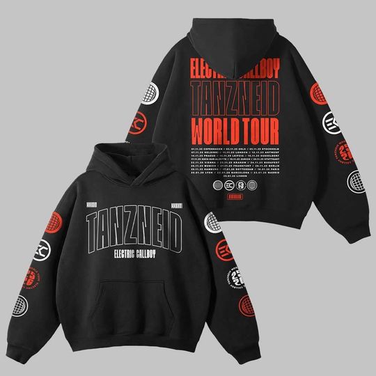 Discover Electric Callboy TANZNEID Tour 3D Hoodie | EDM Metalcore Band Pullover