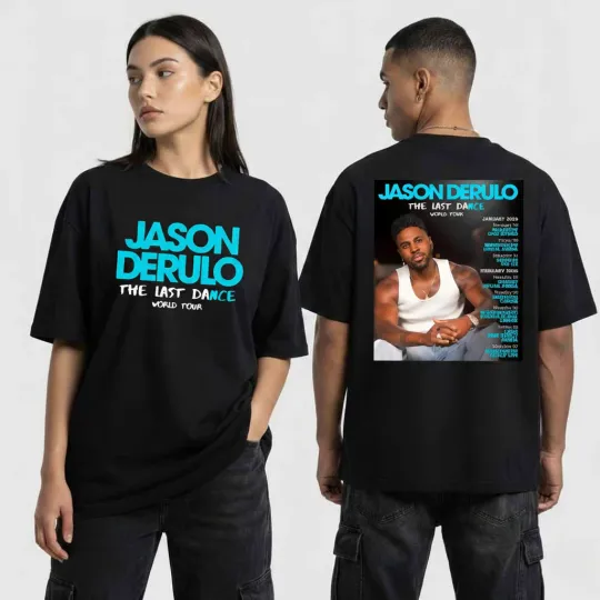 Discover The Last Dance Fan Inspired tour 2026 World Tour Jason Derulo T-Shirt
