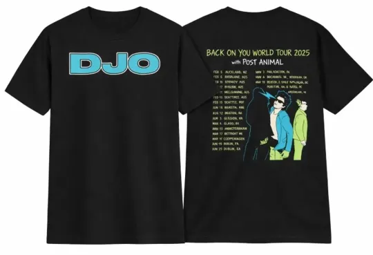 Discover DJO Tour 2026 T-Shirt, Indie Alternative Concert Shirt, Back On You World Tour