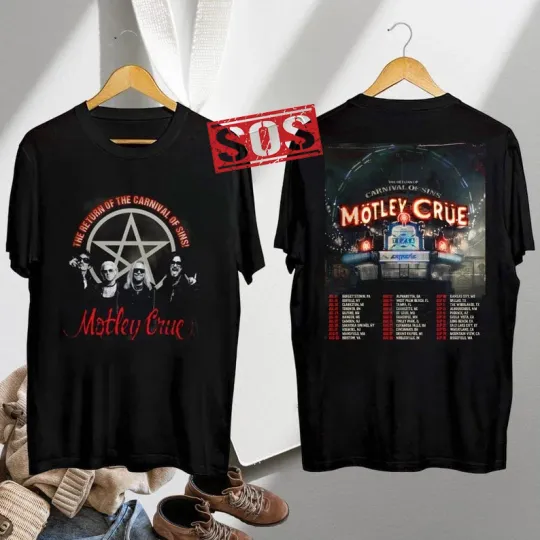 Discover Mötley Crüe Announces 2026 North American Tour T-shirt