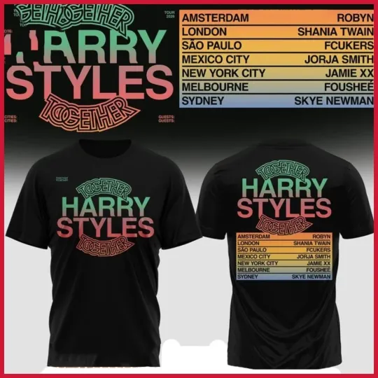 Discover 🔥FASTSHIP - Harry Together, Together Tour 2026 Full Size S_5XL Fan Gift