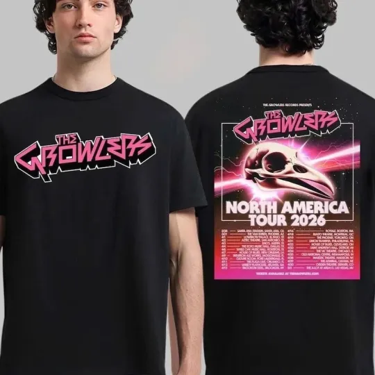 Discover The Growlers North America Tour 2026 City Dates Two Sided T-Shirt