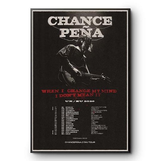 Discover Smokestack Town Tour 2026 Poster Print Music Concert Art Wall Decor