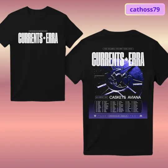 Discover Currents And Erra The Silence Follows tour 2026 T-Shirt