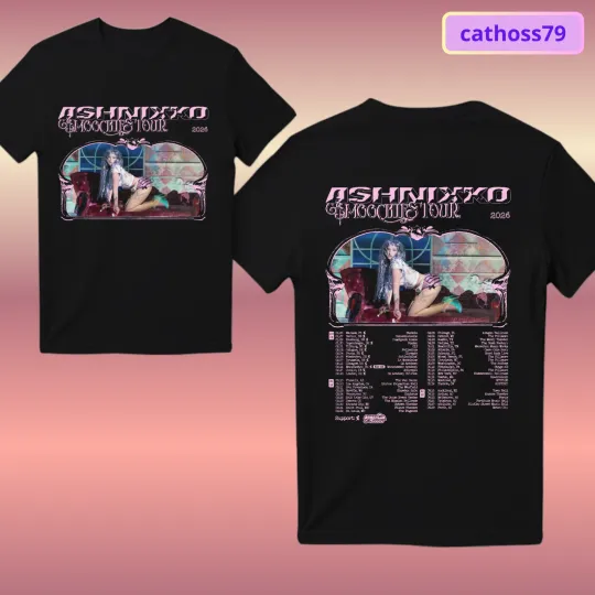 Ashnikko Smoochies Tour 2026 Double Sided Unisex T-Shirt
