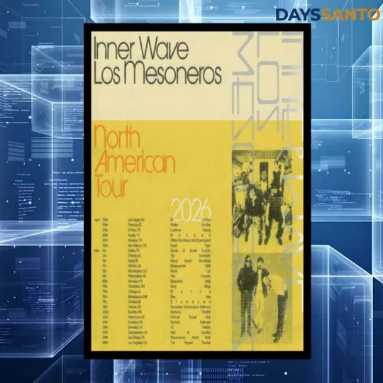 Discover Inner Wave North American Tour 2026 Poster Home Decor, Wall Art, Fan Gift