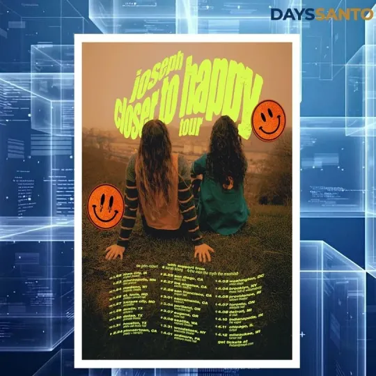 Discover Joseph Tour 2026 Closer To Happy Poster Home Decor, Wall Art, Fan Gift