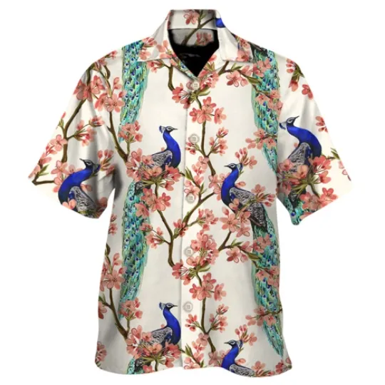 Discover Oriental Peacock 3D All Over Printed Hawaiian Shirt Unique Beach Shirt