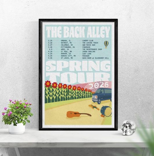Discover 2026 The Back Alley Spring Tour Poster